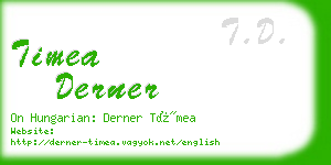 timea derner business card